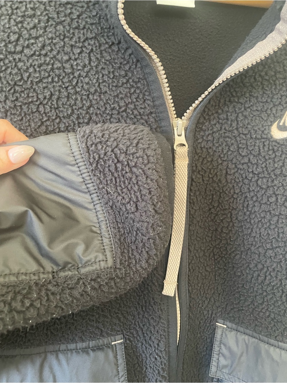 Nike Sportswear Sport Essentials+ Recycled Fleece Jacket, black, large - Picture 4 of 8